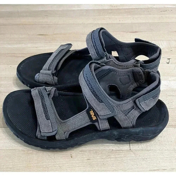 Teva Mens Hudson Adjustable Hiking Bungee Cord Trail Sandals Size 9 Brown AN GDD main image 4